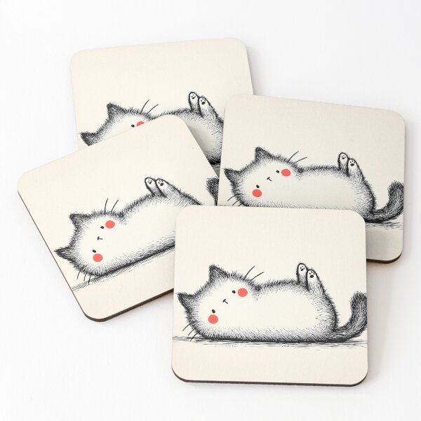 Item preview, Adorable Fluffy Cat Lying Down designed and sold by lautir.