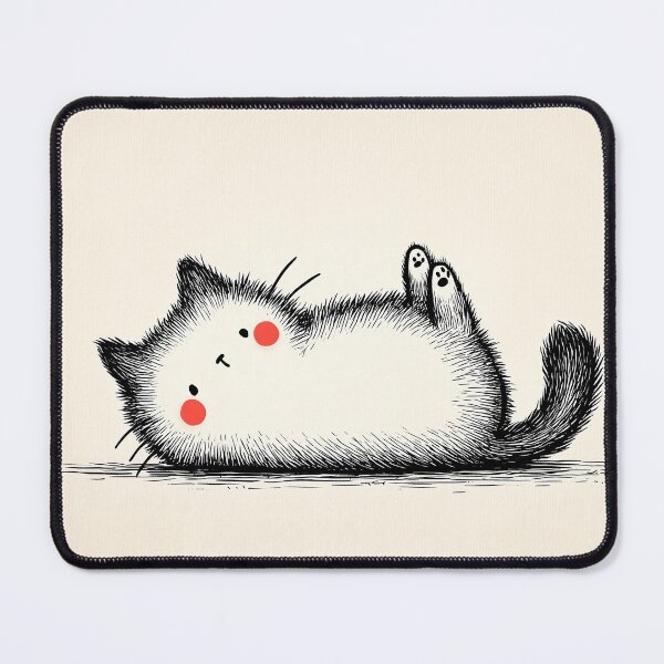 Item preview, Adorable Fluffy Cat Lying Down designed and sold by lautir.