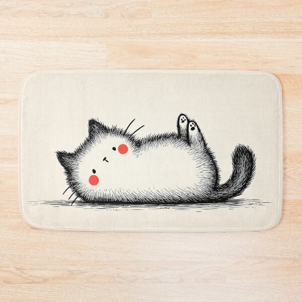 Item preview, Adorable Fluffy Cat Lying Down designed and sold by lautir.
