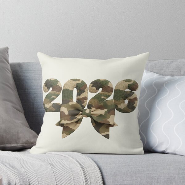 Item preview, Class of 2026 Camo Ribbon Wrapped Bow Senior Girly Vintage designed and sold by SunfullyYours.