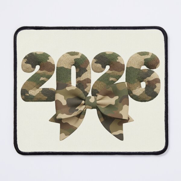 Item preview, Class of 2026 Camo Ribbon Wrapped Bow Senior Girly Vintage designed and sold by SunfullyYours.
