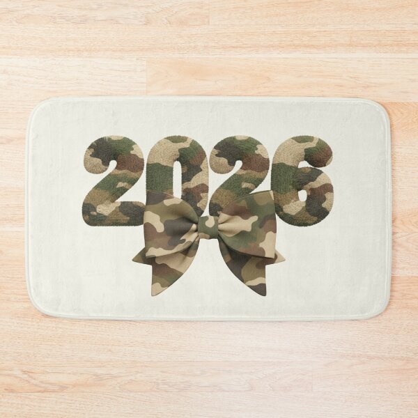 Item preview, Class of 2026 Camo Ribbon Wrapped Bow Senior Girly Vintage designed and sold by SunfullyYours.