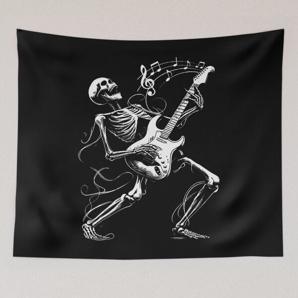 Item preview, Skeleton Playing Guitar Rock Band designed and sold by leejoyyzberx.