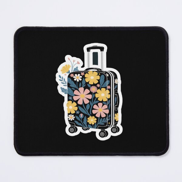 Item preview, Vacation Travel Wheel Luggage Bag Floral Distressed designed and sold by Shannon Bosley.