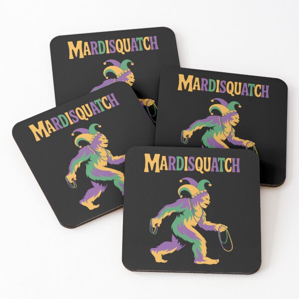 Item preview, mardi gras bigfoot mardisquatch designed and sold by JonathalIngham.