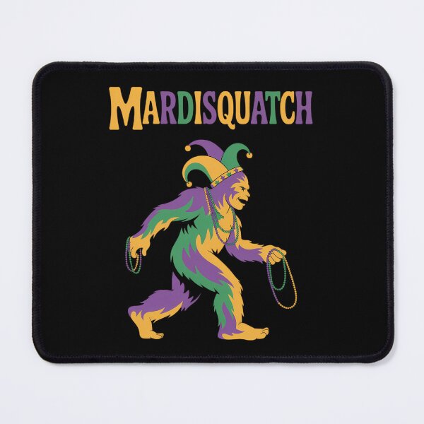 Item preview, mardi gras bigfoot mardisquatch designed and sold by JonathalIngham.