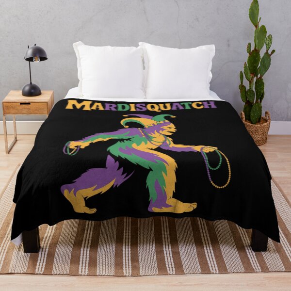 Item preview, mardi gras bigfoot mardisquatch designed and sold by JonathalIngham.
