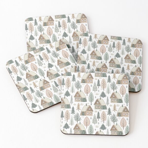 Item preview, Nordic Cozy Cottages | Scandinavian Folk Art designed and sold by Shuga-Design.