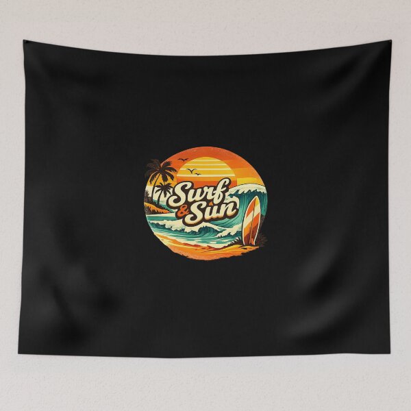 Item preview, Retro Surf Vibes – Sun & Waves designed and sold by Napini.