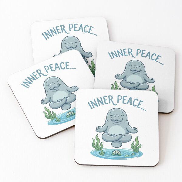 Item preview, Calm Down Zen Manatee - Meditating Sea Cow Yoga Meme designed and sold by Petzzz.