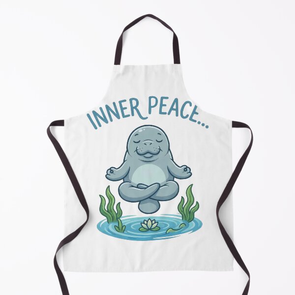 Item preview, Calm Down Zen Manatee - Meditating Sea Cow Yoga Meme designed and sold by Petzzz.