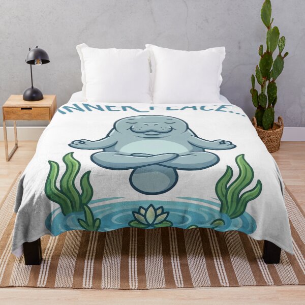 Item preview, Calm Down Zen Manatee - Meditating Sea Cow Yoga Meme designed and sold by Petzzz.