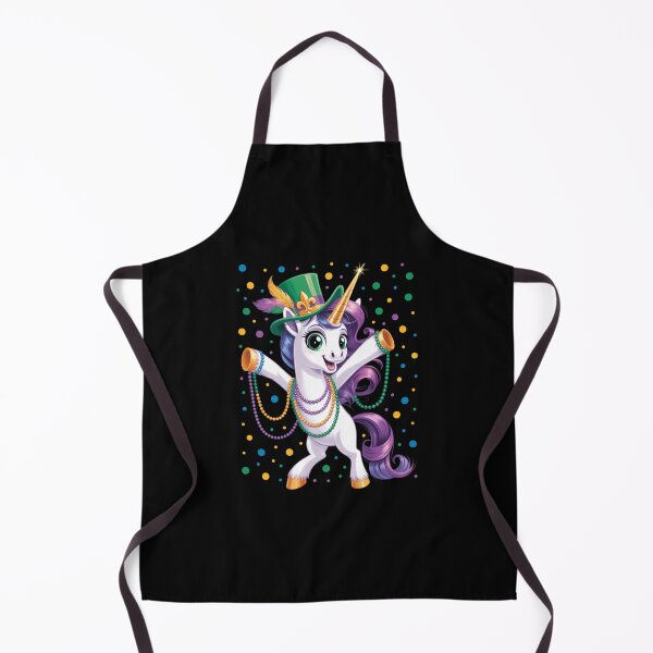 Item preview, Mardi Gras Flossing Unicorn Jester Hat Bead designed and sold by JonathalIngham.