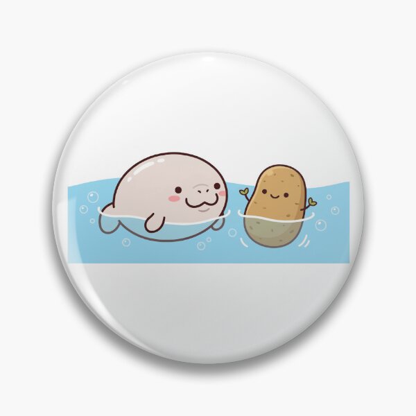 Item preview, Official Floaty Potato - Cute Kawaii Manatee Sea Cow designed and sold by Petzzz.