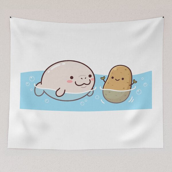 Item preview, Official Floaty Potato - Cute Kawaii Manatee Sea Cow designed and sold by Petzzz.