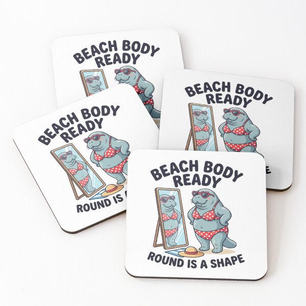 Item preview, Beach Body Ready Manatee - Funny Body Positive Sea Cow designed and sold by Petzzz.