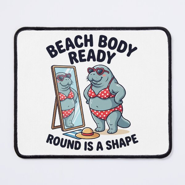 Item preview, Beach Body Ready Manatee - Funny Body Positive Sea Cow designed and sold by Petzzz.