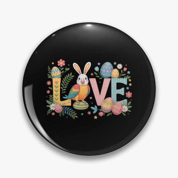 Item preview, Love Easter Bunny Sun Conure Hunting Eggs Flowers designed and sold by JonathalIngham.