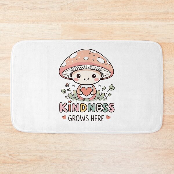 Item preview, tiny Mycena | Kindness grows here | cute mushroom | designed and sold by Classy-Artist.