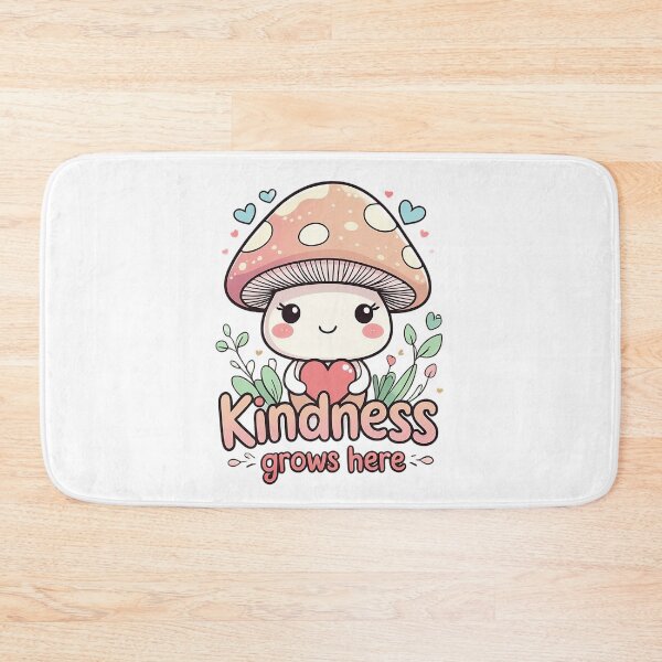 Item preview, Copy of tiny Mycena | Kindness grows here | cute mushroom | designed and sold by Classy-Artist.