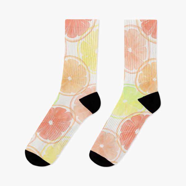 Item preview, Seamless Watercolor Citrus Slice Pattern | Pastel Lemon, Orange & Grapefruit designed and sold by Verycutethings.