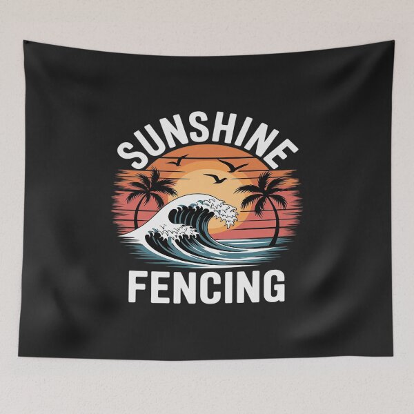Item preview, Fencing - Sunshine and Fencing Funny Fencing designed and sold by TAYLOROUSDALE.