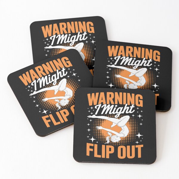 Item preview, Warning I Might Flip Out Gymnast Girl Tumbling Gymnastics designed and sold by Shannon Bosley.