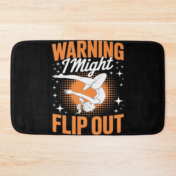 Item preview, Warning I Might Flip Out Gymnast Girl Tumbling Gymnastics designed and sold by Shannon Bosley.