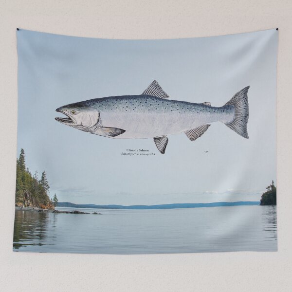 Item preview, Chinook Salmon Painting designed and sold by Stephen Emms.
