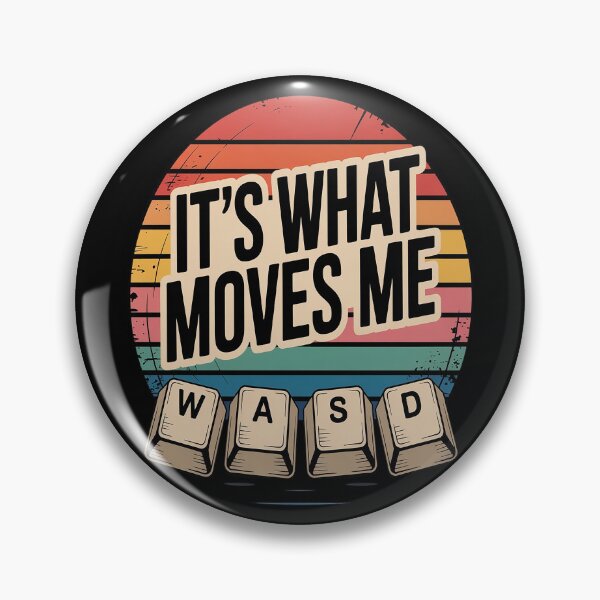 Item preview, WASD It’s What Moves Me Funny Pc Gamer Computer Nerd designed and sold by Shannon Bosley.