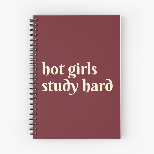 Item preview, Hot Girls Study Hard designed and sold by DemureArtsy.
