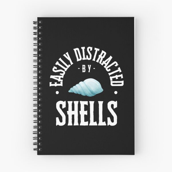 Item preview, Easily Distracted By Shells Funny Seashell Lovers designed and sold by malhanasbih.