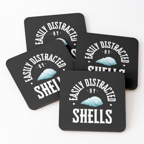 Item preview, Easily Distracted By Shells Funny Seashell Lovers designed and sold by malhanasbih.