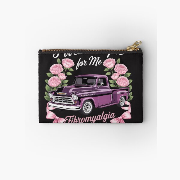Item preview, Fibromyalgia Awareness Floral Truck Purple Ribbon designed and sold by VladimiaPutin.