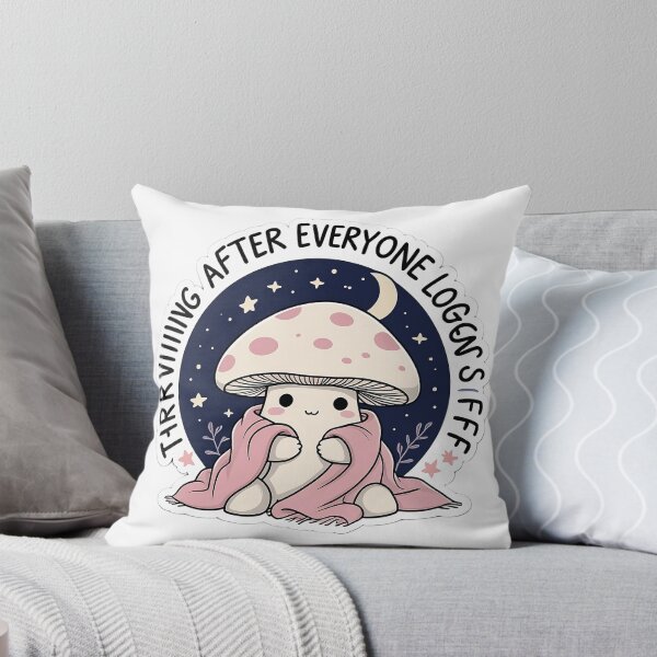 Item preview, Thriving after everyone logs off | cute mushroom | designed and sold by Classy-Artist.