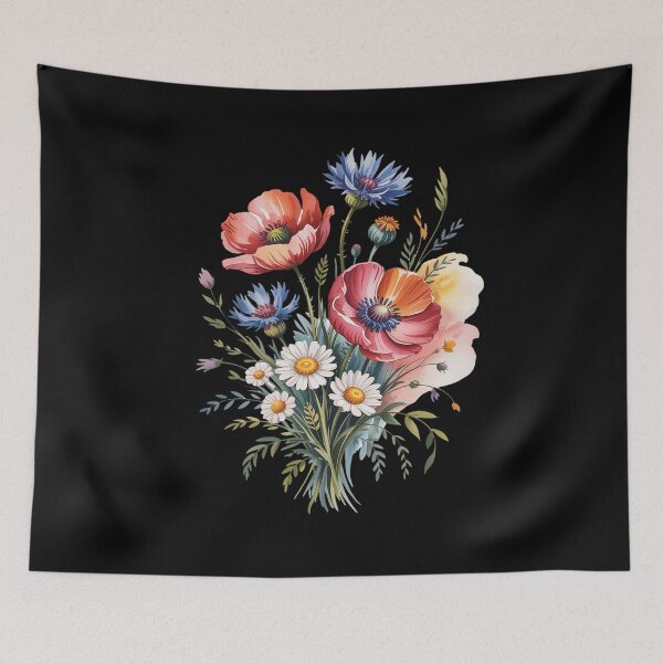 Item preview, Watercolor Wildflower Bouquet Artistic Floral designed and sold by Shannon Bosley.