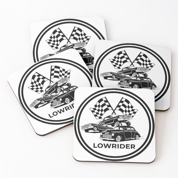 Item preview, Lowrider Classic Cars with Checkered Flags – Vintage Car Art designed and sold by Priyanshu-kaii.