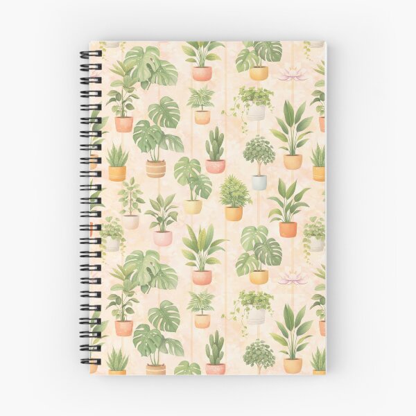 Item preview, houseplant pattern with potted indoor plants designed and sold by juthamas8426.