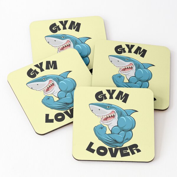 Item preview, Muscle Shark Gym Lover – Powerful Fitness Motivation  Design designed and sold by RevieusaR.