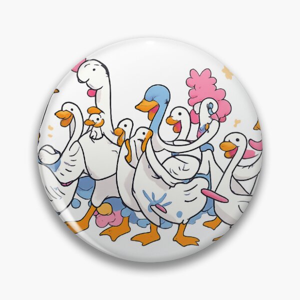 Item preview, Happy Goose Gang – Playful Cartoon Geese Artwork designed and sold by Blena1.