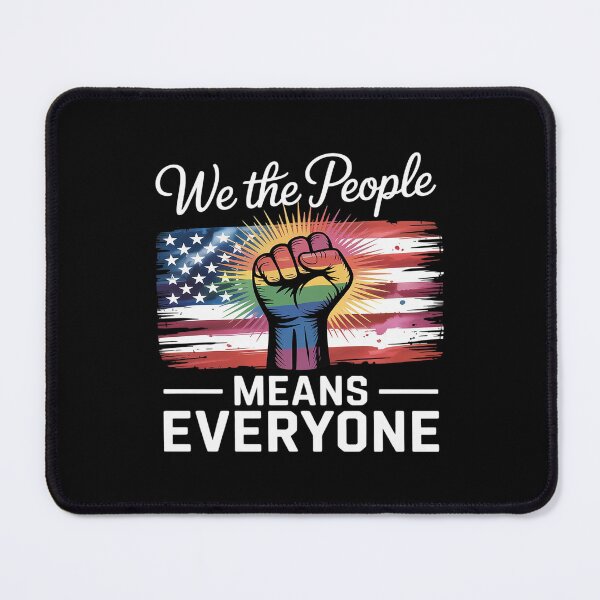 Item preview, We The People Means Everyone USA American Flag LGBT Equality designed and sold by Shannon Bosley.