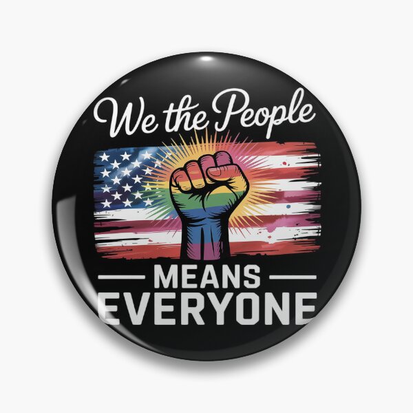 Item preview, We The People Means Everyone USA American Flag LGBT Equality designed and sold by Shannon Bosley.