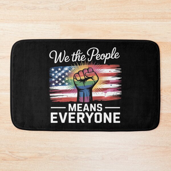 Item preview, We The People Means Everyone USA American Flag LGBT Equality designed and sold by Shannon Bosley.
