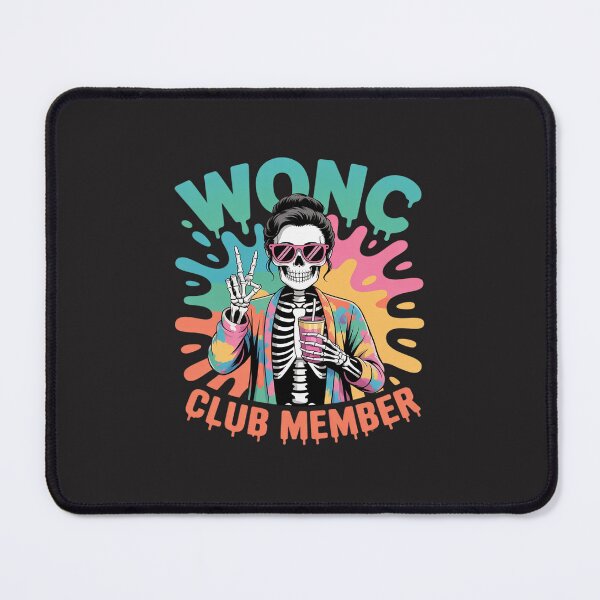 Item preview, Floral WDNC We Do Not Care Club Skeleton Girl designed and sold by TAYLOROUSDALE.