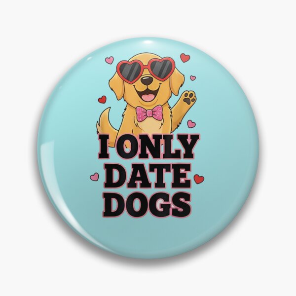 Item preview, I Only Date Dogs Funny Valentine Dog Shirt | Cute Cartoon Dog Lover Graphic Tee | Anti Valentine Pet Humor designed and sold by ZyxDes.