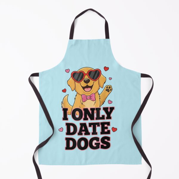 Item preview, I Only Date Dogs Funny Valentine Dog Shirt | Cute Cartoon Dog Lover Graphic Tee | Anti Valentine Pet Humor designed and sold by ZyxDes.