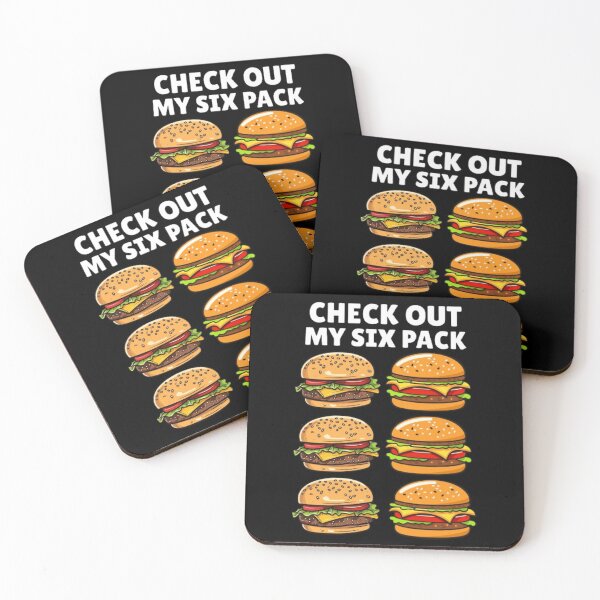 Item preview, Checkout my six pack funny burger art  designed and sold by Thread&Fable.