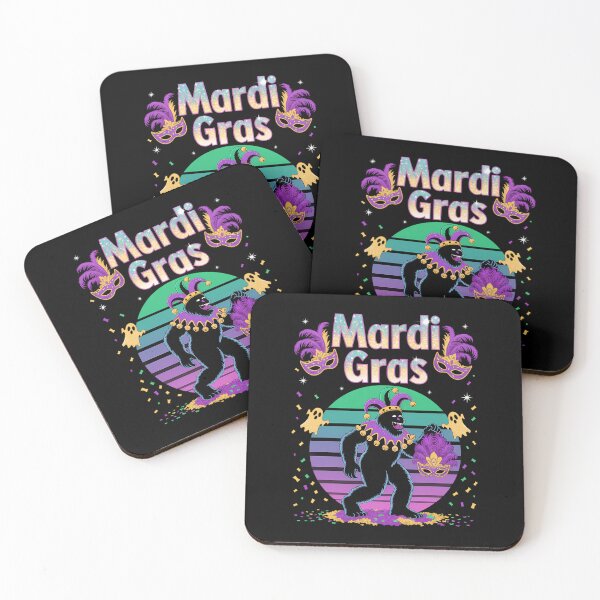 Item preview, Mardi Gras Bigfoot Funny designed and sold by Morphologiona.