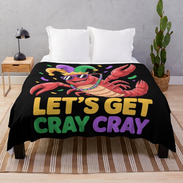 Item preview, Let's Get Cray Cray Crawfish Boys Men Mardi Gras designed and sold by Morphologiona.