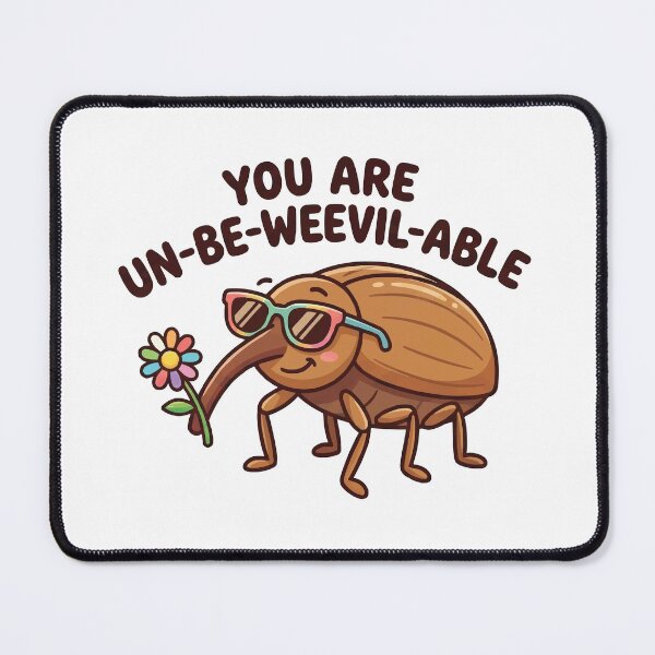 Item preview, Unbeweevilable - Cute Punny Weevil Positive Affirmation designed and sold by Petzzz.